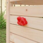 vidaXL Lezecká chytka 2 pcs Červená 100 x 67 x 43 mm PP