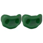 vidaXL Lezecká chytka 2 pcs Zelená 100 x 67 x 43 mm PP – Obrázok 2