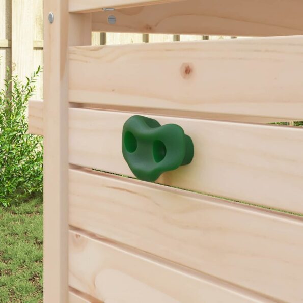 vidaXL Lezecká chytka 12 pcs Zelená 100 x 67 x 43 mm PP – Obrázok 3