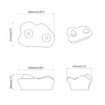 vidaXL Lezecká chytka 2 pcs Modrá 100 x 67 x 43 mm PP – Obrázok 7