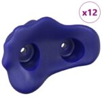 vidaXL Lezecká chytka 12 pcs Modrá 100 x 67 x 43 mm PP – Obrázok 2