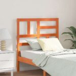 vidaXL Čelňa postele Voskovo hnedá 80.5 x 4 x 104 cm Borovicový masív