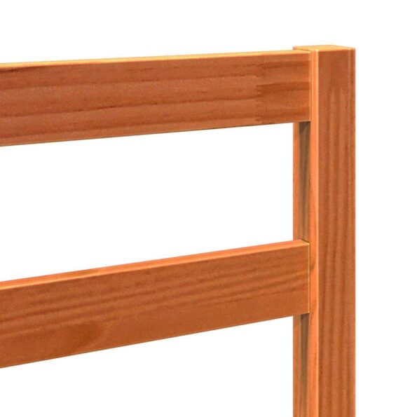 vidaXL Čelňa postele Voskovo hnedá 80.5 x 4 x 104 cm Borovicový masív – Obrázok 7