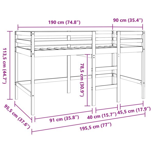 vidaXL Pohodlná posteľ Včelí hnedý 90 x 190 cm – Obrázok 10