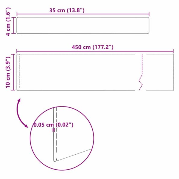 vidaXL Záhradné obruby Strieborná 450 x 10 cm Nehrdzavejúca oceľ – Obrázok 11