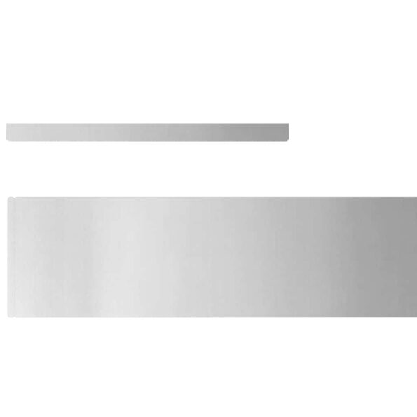 vidaXL Záhradné obruby 4 pcs Strieborná 450 x 15 cm Pozinkovaná oceľ – Obrázok 7