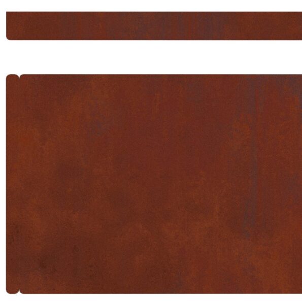 vidaXL Záhradné obruby Hrdzavý 450 x 15 cm – Obrázok 5