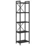 vidaXL Knižnica Čierny dub 40 x 30 x 153 cm Kompozitné drevo – Obrázok 2