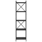 vidaXL Knižnica Čierny dub 40 x 30 x 153 cm Kompozitné drevo – Obrázok 5