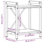 vidaXL Knižnica Staré drevo 40 x 30 x 48.5 cm Kompozitné drevo – Obrázok 12