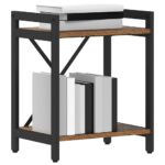 vidaXL Knižnica Staré drevo 40 x 30 x 48.5 cm Kompozitné drevo – Obrázok 3