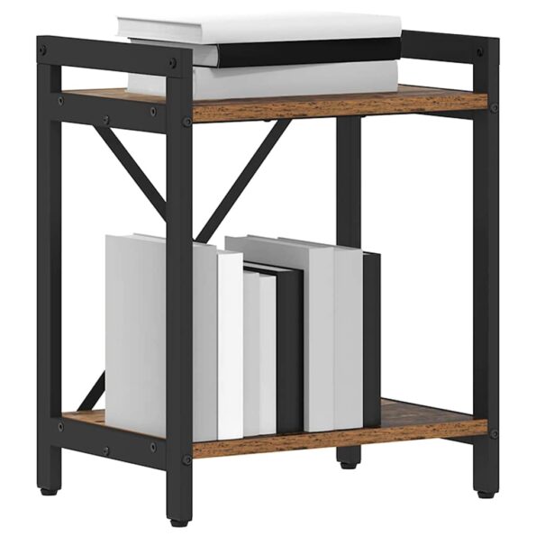 vidaXL Knižnica Staré drevo 40 x 30 x 48.5 cm Kompozitné drevo – Obrázok 3