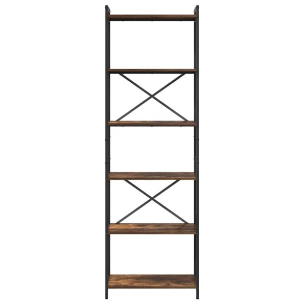 vidaXL Regál na knihy Dymová dub 60 x 30 x 189,5 cm Kompozitné drevo – Obrázok 5
