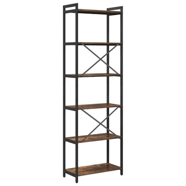 vidaXL Regál na knihy Dymová dub 60 x 30 x 189,5 cm Kompozitné drevo – Obrázok 7