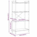 vidaXL Regál na knihy Sonoma dub 60 x 30 x 120 cm Kompozitné drevo – Obrázok 11
