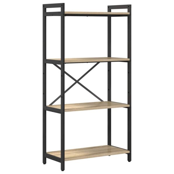 vidaXL Regál na knihy Sonoma dub 60 x 30 x 120 cm Kompozitné drevo – Obrázok 2