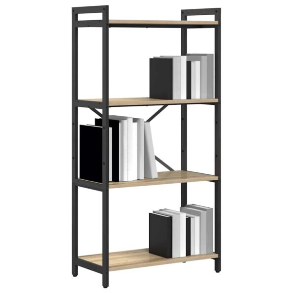 vidaXL Regál na knihy Sonoma dub 60 x 30 x 120 cm Kompozitné drevo – Obrázok 3
