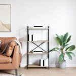 vidaXL Regál na knihy Sonoma dub 60 x 30 x 120 cm Kompozitné drevo – Obrázok 4