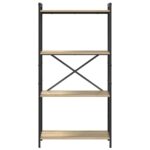 vidaXL Regál na knihy Sonoma dub 60 x 30 x 120 cm Kompozitné drevo – Obrázok 5