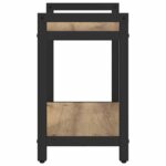 vidaXL Knižnica dub artisan 60 x 30 x 48.5 cm MDF a oceľ – Obrázok 6