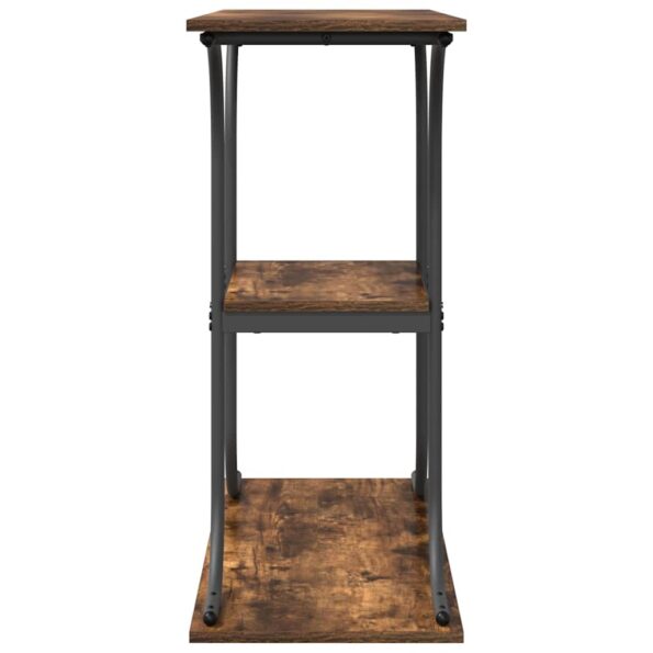 vidaXL Konzolový stôl Dymová dub 101 x 35 x 80,5 cm Kompozitné drevo – Obrázok 6