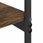vidaXL Konzolový stôl Dymová dub 101 x 35 x 80,5 cm Kompozitné drevo – Obrázok 8