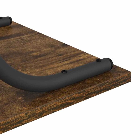 vidaXL Konzolový stôl Dymová dub 101 x 35 x 80,5 cm Kompozitné drevo – Obrázok 9