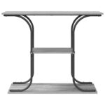 vidaXL Konzolový stôl Sivý Sonoma 101 x 35 x 80,5 cm Kompozitné drevo – Obrázok 5