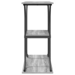 vidaXL Konzolový stôl Sivý Sonoma 101 x 35 x 80,5 cm Kompozitné drevo – Obrázok 6