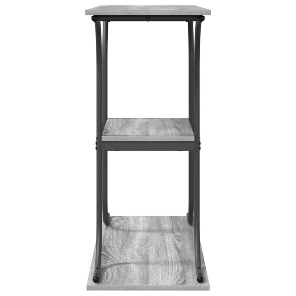 vidaXL Konzolový stôl Sivý Sonoma 101 x 35 x 80,5 cm Kompozitné drevo – Obrázok 6