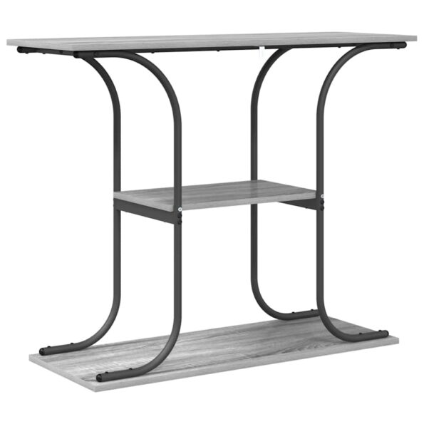 vidaXL Konzolový stôl Sivý Sonoma 101 x 35 x 80,5 cm Kompozitné drevo – Obrázok 7