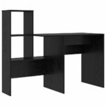 vidaXL Stôl Čierny dub 131.5 x 50 x 106.5 cm Kompozitné drevo – Obrázok 2