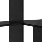 vidaXL Stôl Čierny dub 131.5 x 50 x 106.5 cm Kompozitné drevo – Obrázok 7