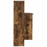 vidaXL Stôl Tmavý dub 131.5 x 50 x 106.5 cm Kompozitné drevo – Obrázok 5