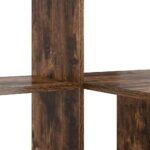 vidaXL Stôl Tmavý dub 131.5 x 50 x 106.5 cm Kompozitné drevo – Obrázok 7