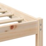 vidaXL Rám postele s čelnou doskou Hnedá 90 x 190 cm Borovicový masív – Obrázok 6