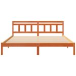 vidaXL Rám postele s čelnou doskou Hnedá Borovicové drevo – Obrázok 4