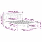 vidaXL Rám postele s čelnou doskou Biela Borovicové drevo – Obrázok 9