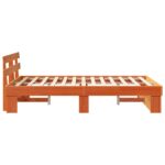 vidaXL Rám postele Voskovo hnedá 140 x 190 cm Borovicový masív – Obrázok 5