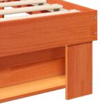 vidaXL Rám postele Voskovo hnedá 120 x 190 cm Borovicový masív – Obrázok 7