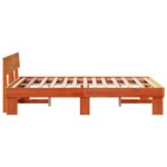 vidaXL Rám postele Voskovo hnedá 120 x 200 cm Masívne borovicové drevo – Obrázok 6