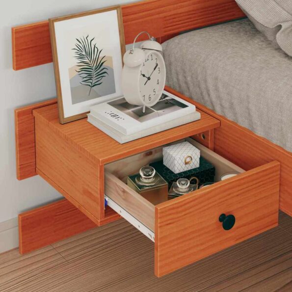 vidaXL Rám postele Voskovo hnedá 90 x 190 cm Borovicový masív – Obrázok 3