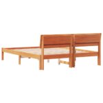 vidaXL Rám postele Voskovo hnedá 140 x 200 cm Borovicový masív – Obrázok 7