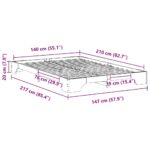 vidaXL Posteľový rám s úložiskom Biela drevo – Obrázok 8