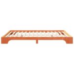 vidaXL Posteľový rám s úložiskom Hnedá Drevený masív – Obrázok 4
