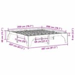 vidaXL Posteľový rám s úložiskom Hnedá Borovicový masív – Obrázok 9