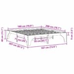 vidaXL Posteľový rám s úložiskom Hnedá Borovicový masív – Obrázok 9