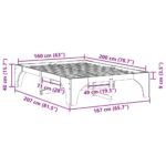 vidaXL Posteľový rám s úložiskom Biela Borovicový masív – Obrázok 9