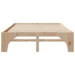 vidaXL Posteľový rám s úložiskom Hnedá Borovicový masív – Obrázok 4