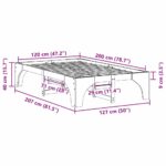 vidaXL Posteľový rám s úložiskom Biela Borovicový masív – Obrázok 9